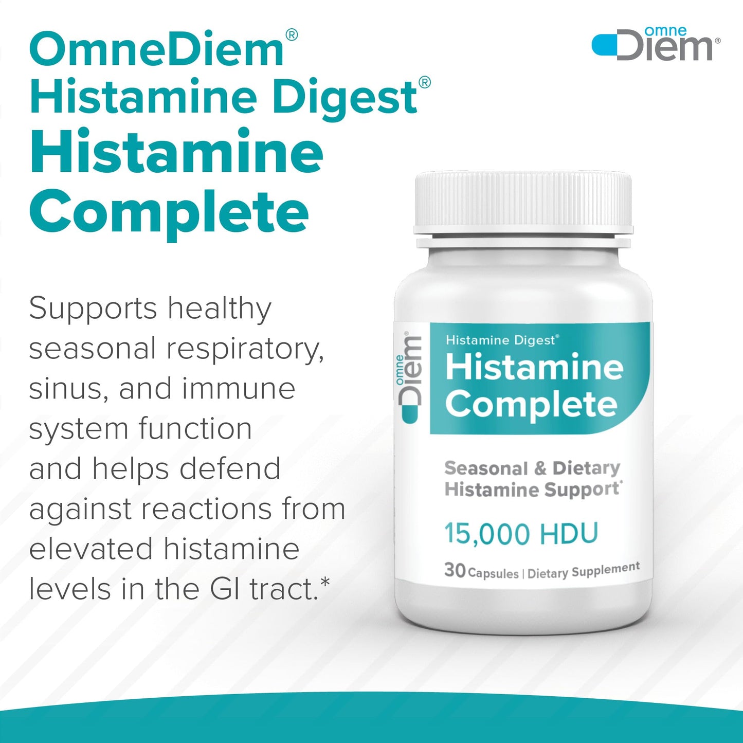 Histamine Complete - Histamine Digest Seasonal Support & Dietary Histamine Support 30 Caps