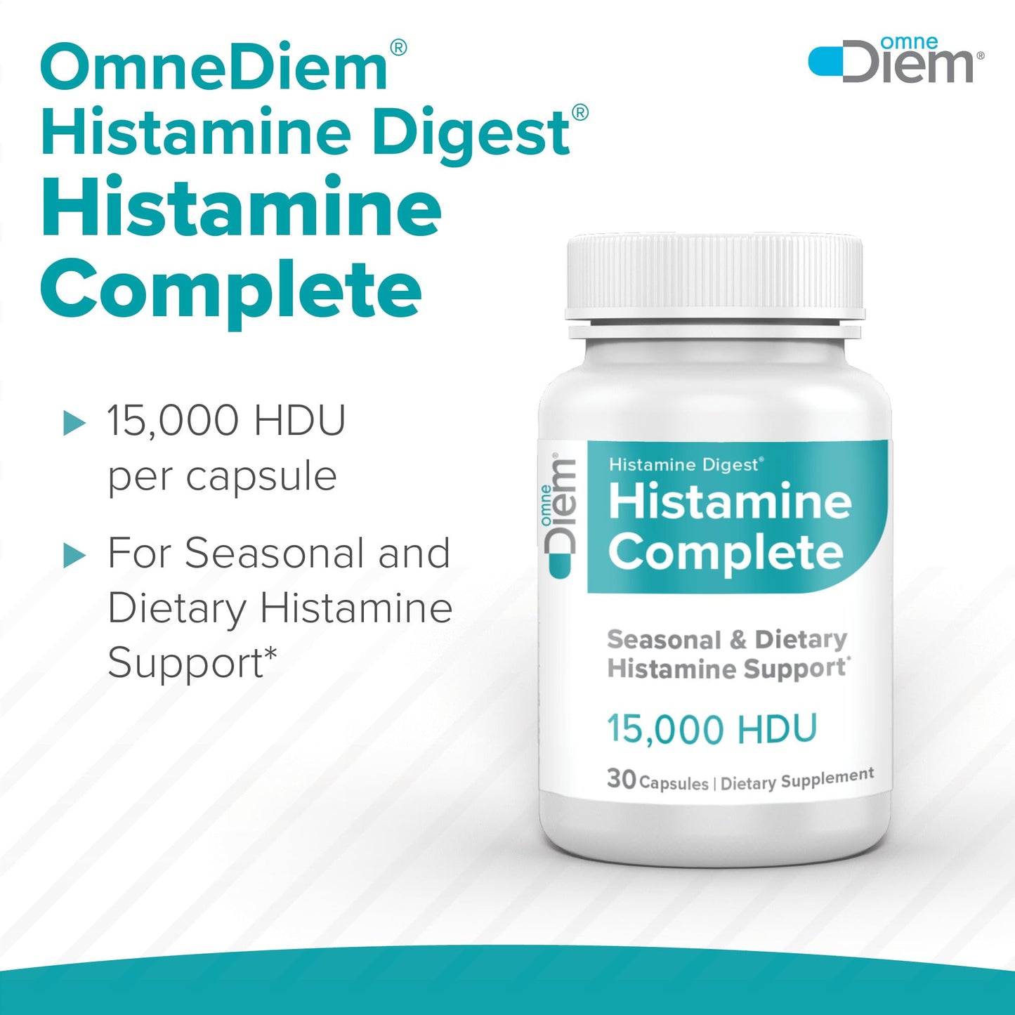 Histamine Complete - Histamine Digest Seasonal Support & Dietary Histamine Support 30 Caps