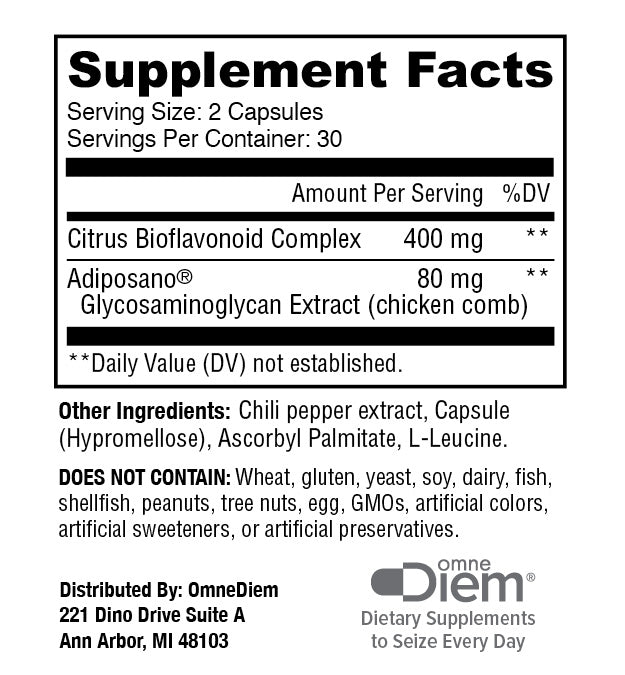 Metabolic Support with Adiposano, 60 Capsules A