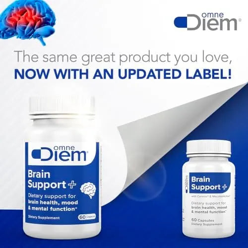 Brain Support Supplement with Cerenx and MecobalActive, 60 Capsules S, BwP