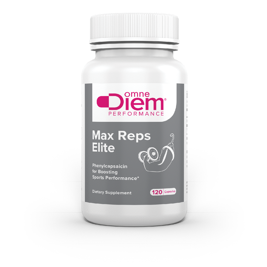Max Reps Elite Capsules - Phenylcapsaicin Sports Performance Supplement - 120 ct S
