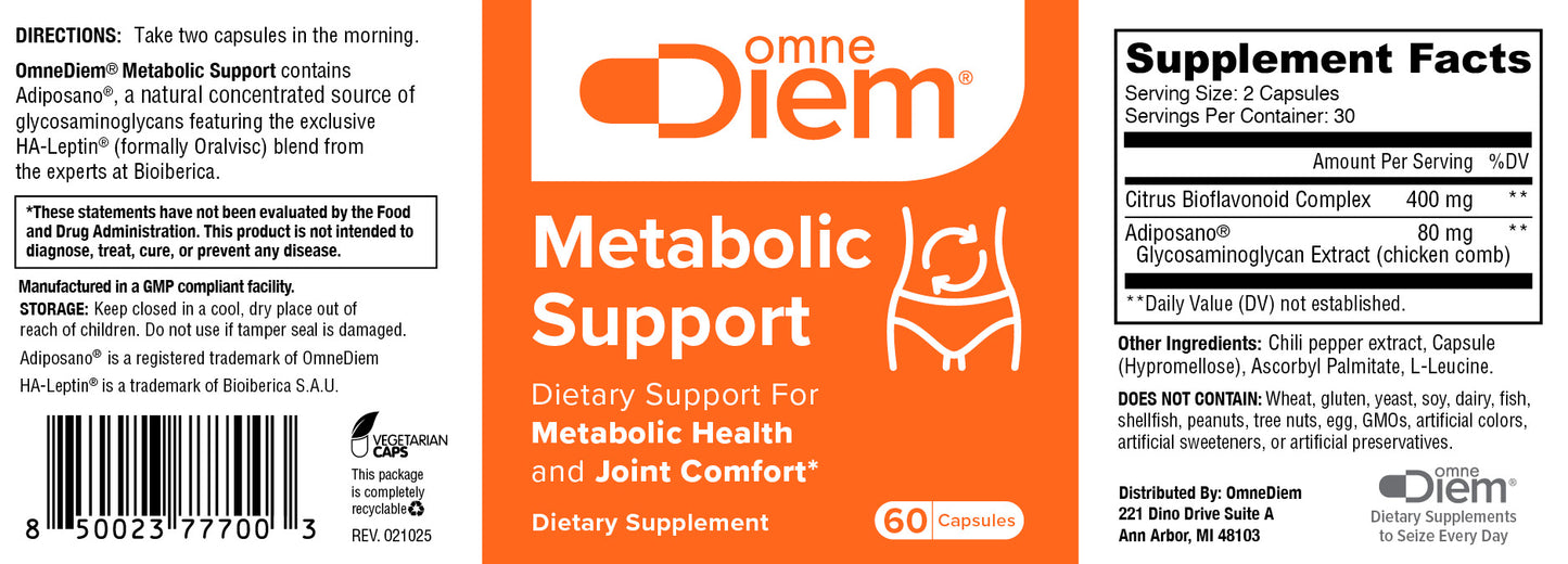 Metabolic Support with Adiposano, 60 Capsules A