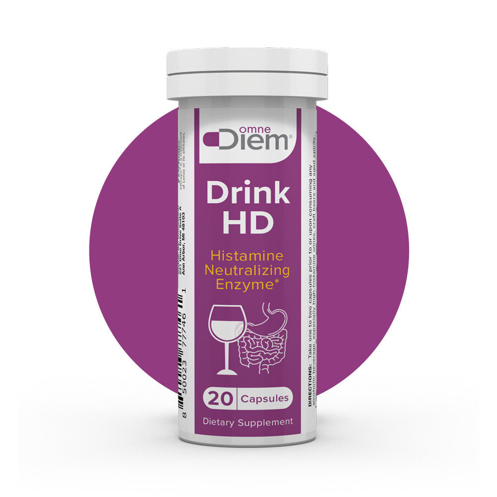 DrinkHD DAO Enzyme Supplement: Natural Histamine Neutralizing Enzyme – Diamine Oxidase - 20 Capsules S