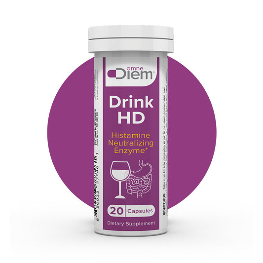 DrinkHD DAO Enzyme Supplement: Natural Histamine Neutralizing Enzyme – Diamine Oxidase - 20 Capsules S