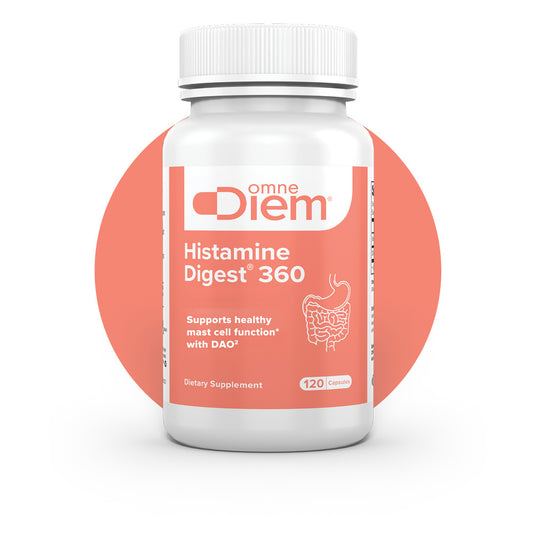 Histamine Digest 360 - Mastcell 360 - Diamine Oxidase & Vitamin B6 120 DR Capsules