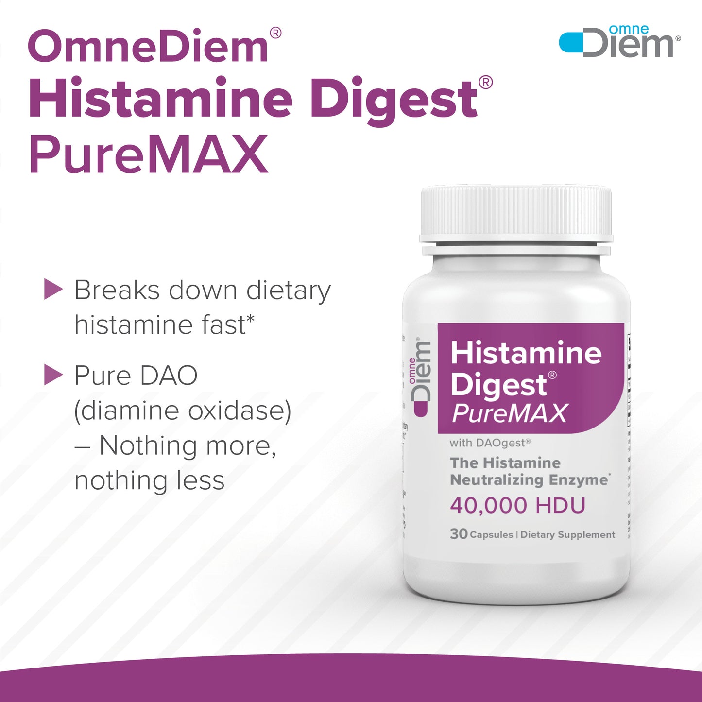 Histamine Digest PureMAX with DAO - Diamine Oxidase Supplement - 60 Capsules BoA, BwP