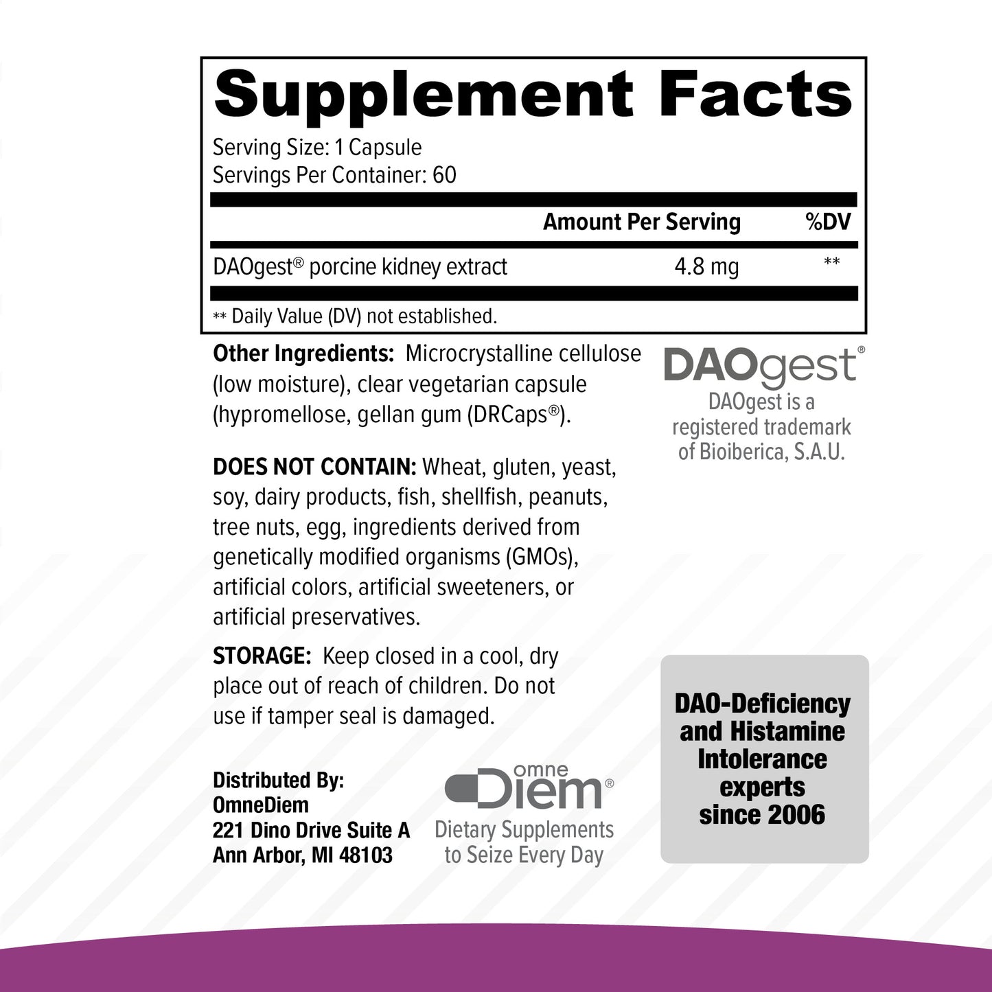 PureMAX with 40,000 HDUs of Pure DAO Enzymes Supplement A
