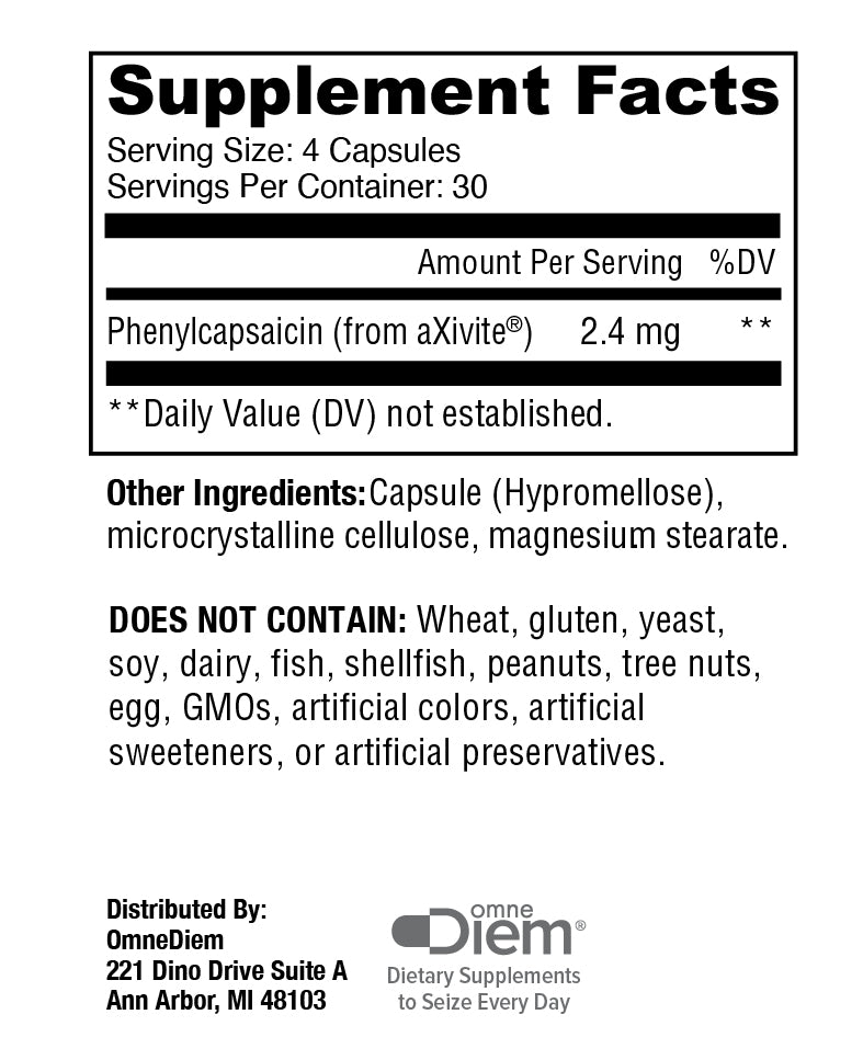 Max Reps Elite Capsules - Phenylcapsaicin Sports Performance Supplement - 120 ct S